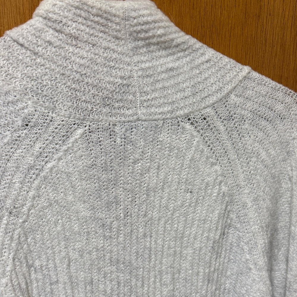 Ava & Viv Gray Ribbed Robe - Picture 6 of 8